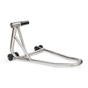 Stainless steel motorcycle stand single arm motorcycle stand with wheels