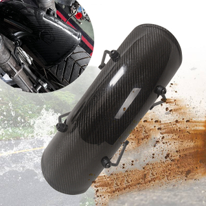 Motorcycle Carbon Front Mudguards Replacement Cover For BMW R series Glossy Twill Weave With 4 holes